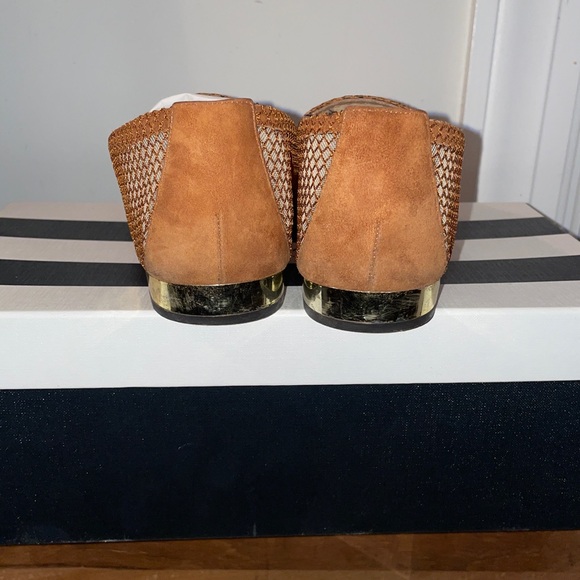 🦄 AQUAZZURA DALIA MOCASSIN SUGAR ALMOND SZ 39 - Picture 8 of 10